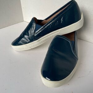 Blue patent slip on Joie sneaker size 38 good condition